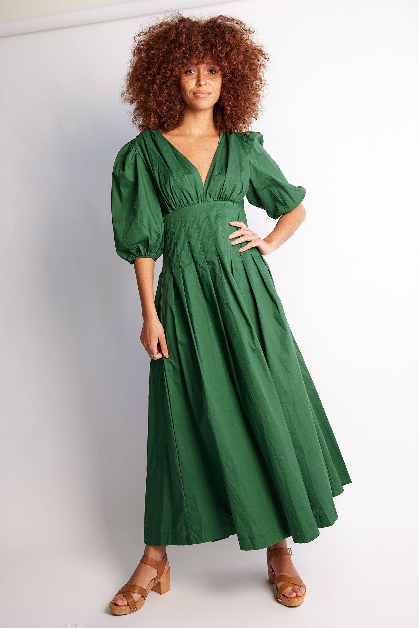 Esther Co. Tamya Dress Green ESTHER CO