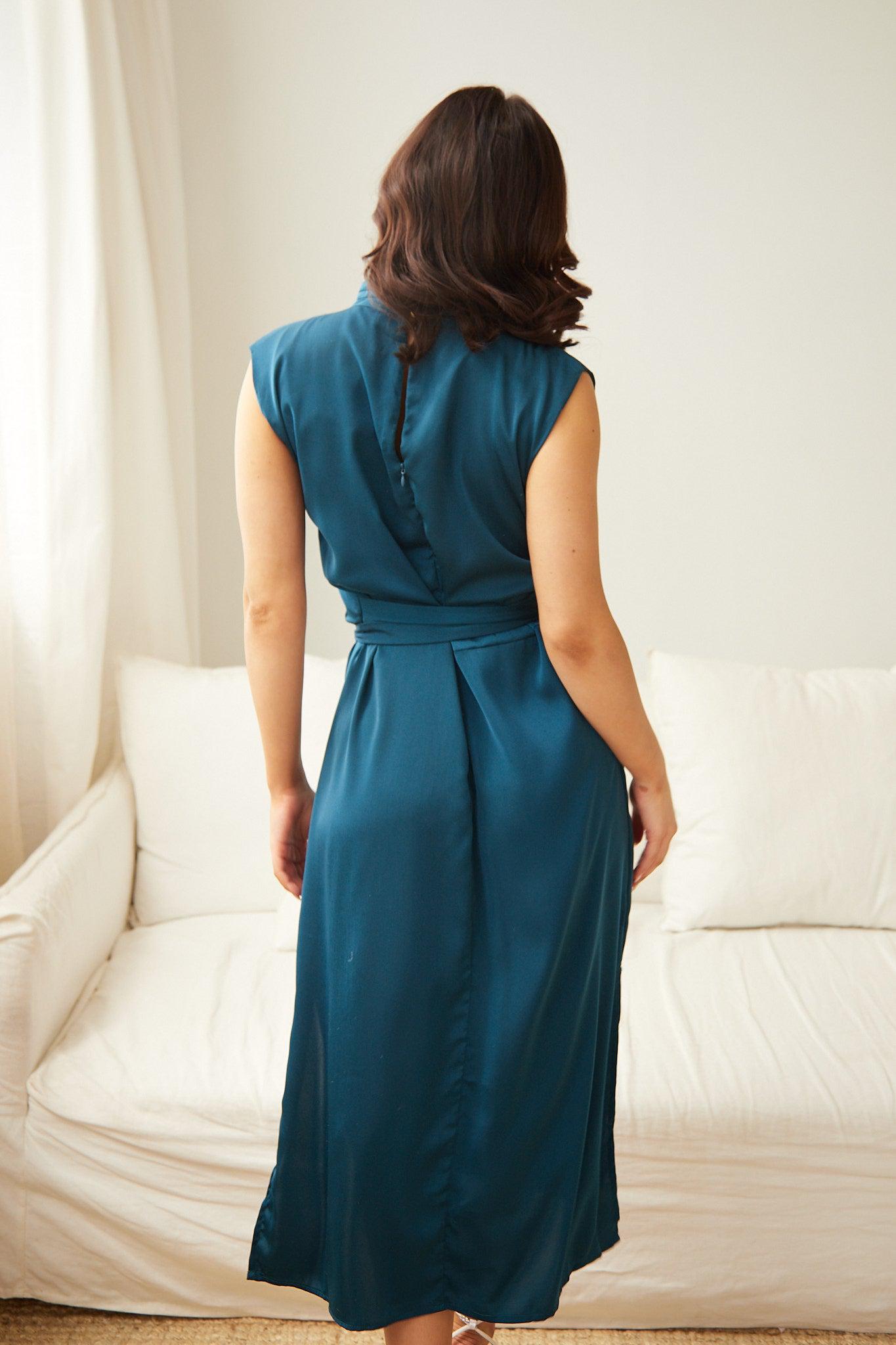 Seline Dress - Teal-Dresses-Womens Clothing-ESTHER & CO.