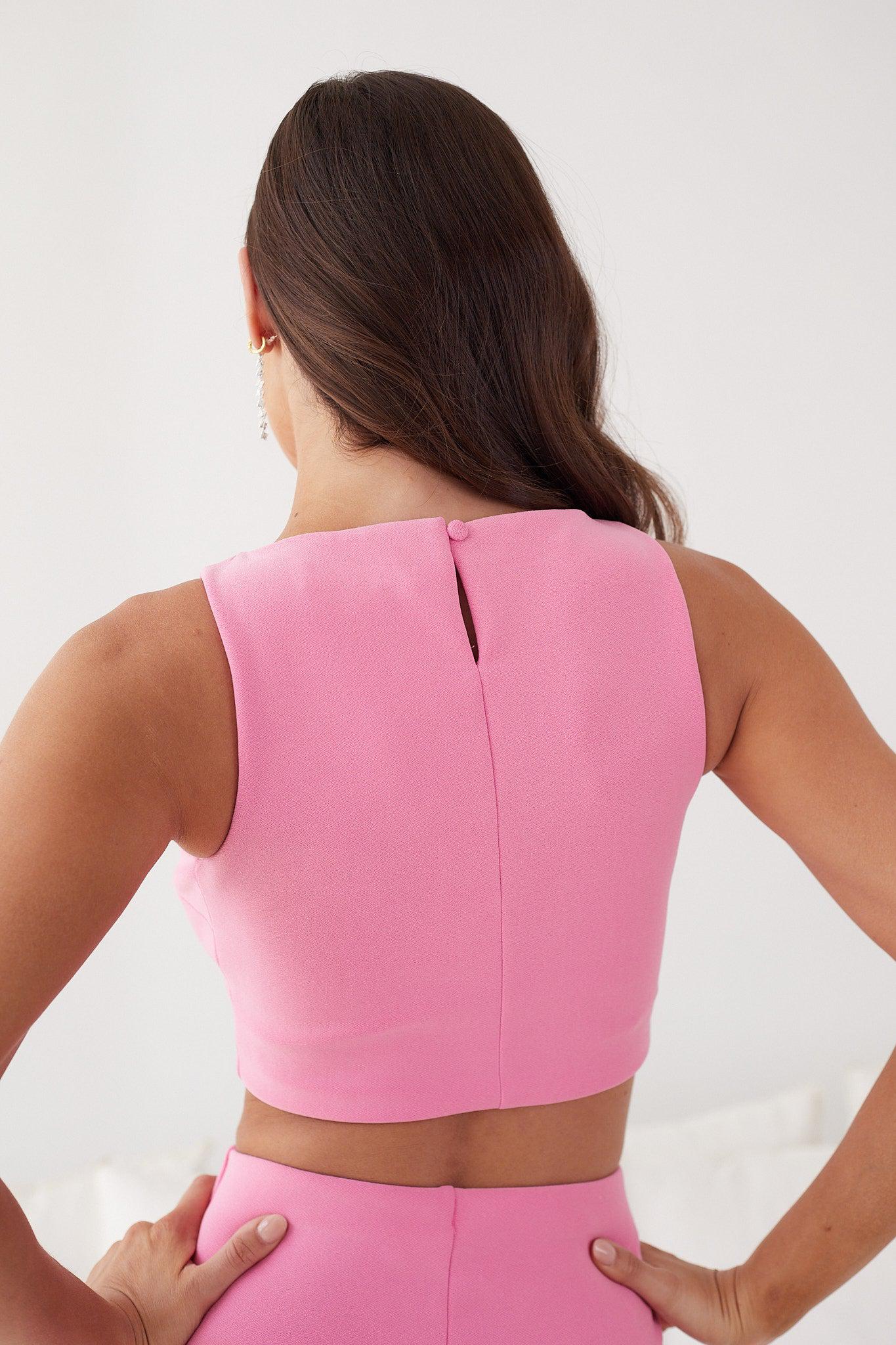 Wera Top - Pink-Tops-Womens Clothing-ESTHER & CO.